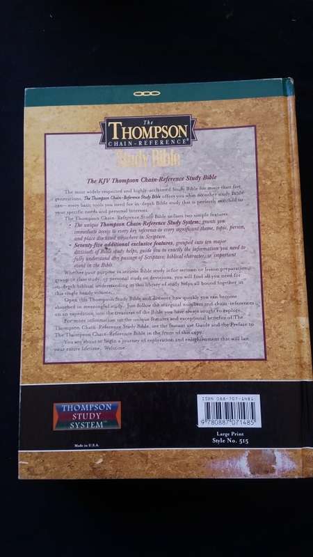 The Thompson Chain-Reference Study Bible ( Hard Cover)